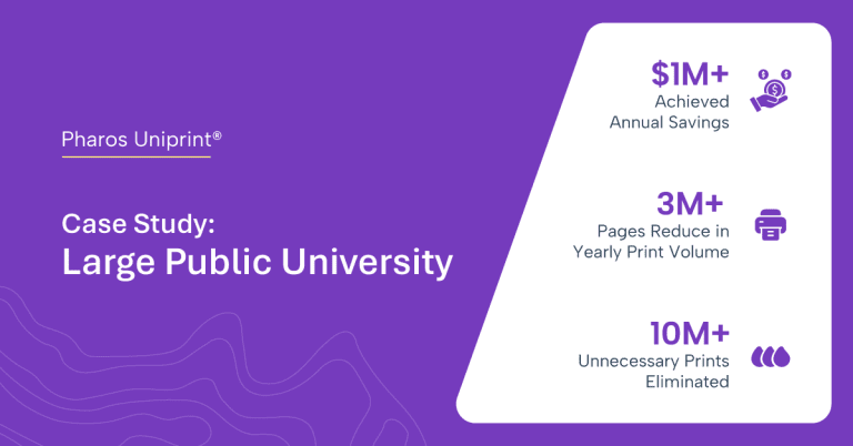 How a Large Public University Transformed Printing with Pharos Uniprint