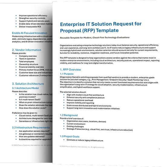 Pharos RFP Template