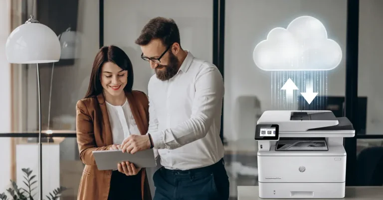 Cloud print modernization addressing legacy infrastructure, hidden costs, security risks, and IT workload while enabling visibility, efficiency, and AI-ready operations