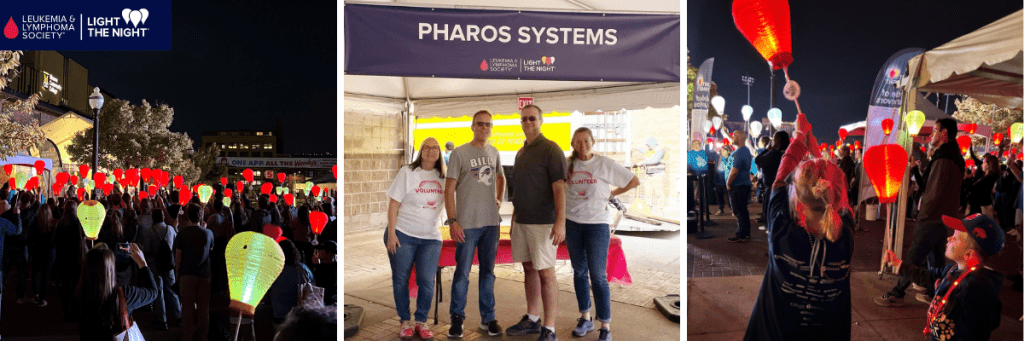 Team Pharos volunteers at the Light The Night Walk in Rochester, NY.