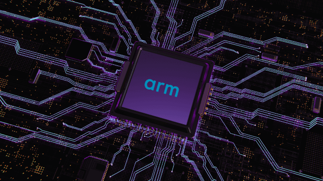 Arm processor mocked up on a digital processor